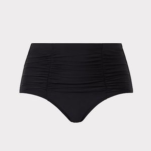 Torrid High Waisted Ruched Swim Bottom